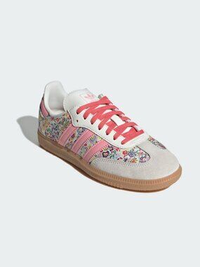 New Adidas Liberty London x Samba OG C Floral Embroidery Sneaker Kids Size 1